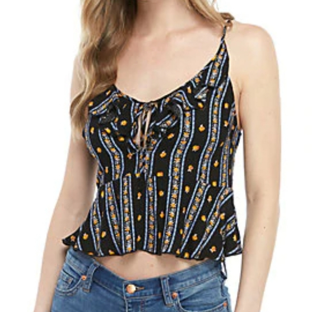 Free People Intimately Love To Cami Black Small